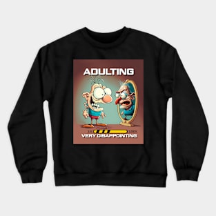 Adulting Very Disappointing Crewneck Sweatshirt